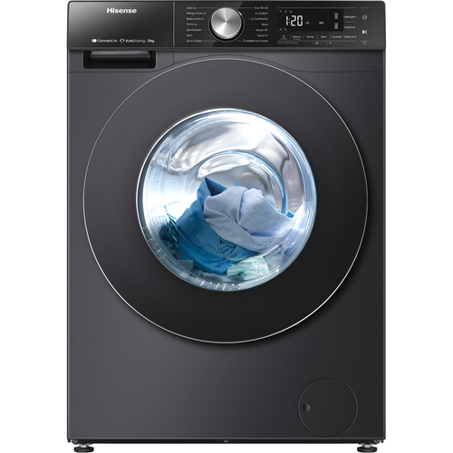 Hisense WF5S1245BB - Black 12KG Washing Machine - 1400 RPM - A energy