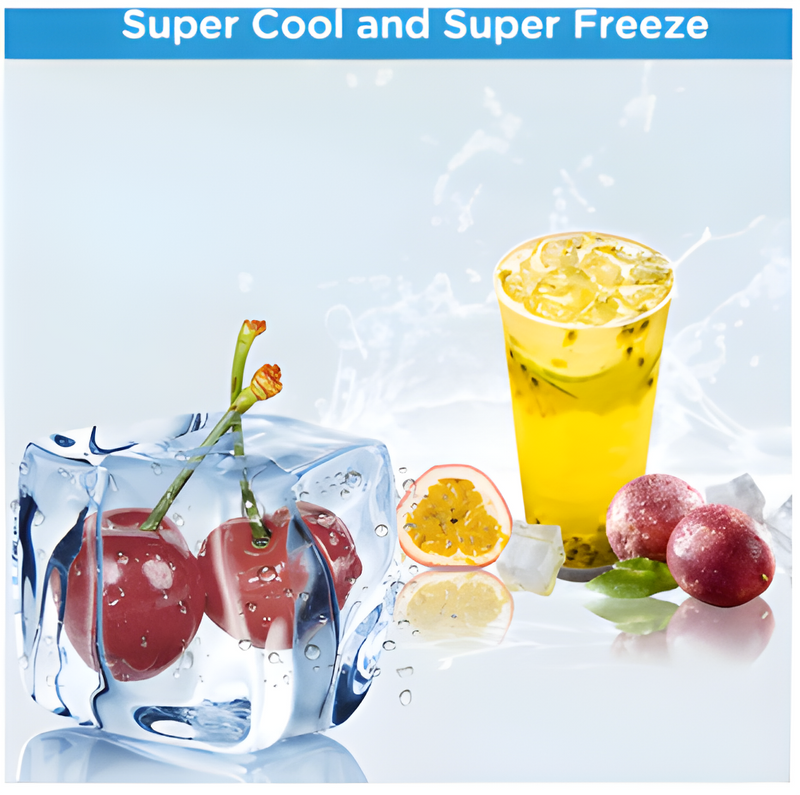 Midea MDRB379FGD01 - Midea MDRB379FGD01 Combi Fridge Freezer D Rated in White