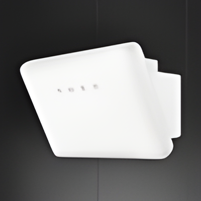 Smeg KFAB84MW - White 70cm Chimney Cooker Hood - 605 m³/h - A Energy
