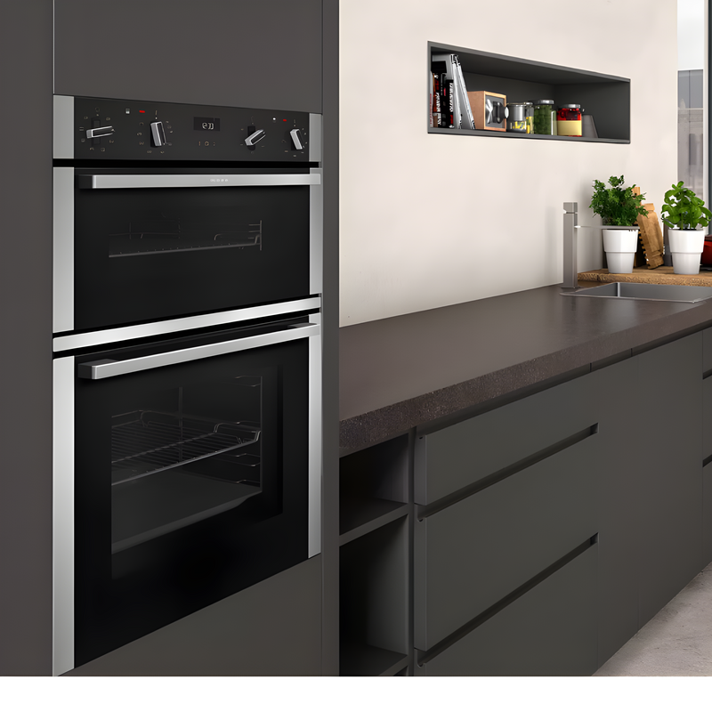 Neff U1ACE2HN0B - Stainless steel Built in Electric Double Oven - A/B energy