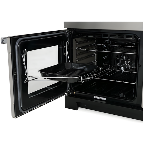 Rangemaster Professional Deluxe PDL90EICB/C - Charcoal Black 90cm Range Cooker - A Energy Rated