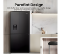 HISENSE RQ5P470SMFE - Black Stainless Steel American Fridge Freezer - 482L - E Energy Rating