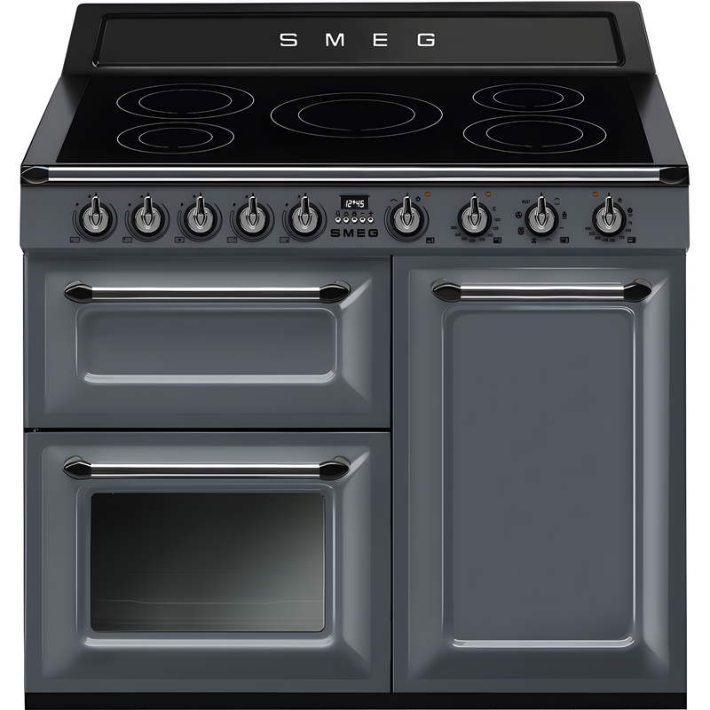 Smeg TR103IGR2 - Grey 5 Zone Induction Cooker - Steam Assisted cleaning - A energy