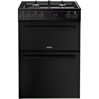 Belling FSA VISION 60DF BLK - Black Dual Fuel Cooker - Double Oven 99L - A Rated