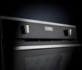 Rangemaster RMB6010BL/SS - Black Glass/Stainless Steel Single Oven - 69L - A Rated