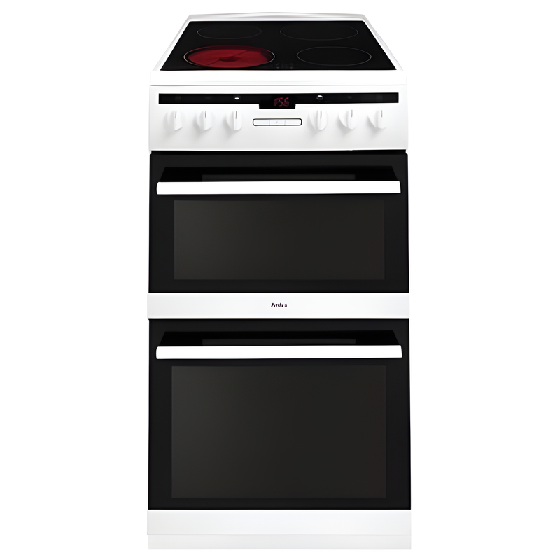 Amica AFC5550WH - White 4 Zone Electric Cooker - Catalytic cleaning - A/A energy