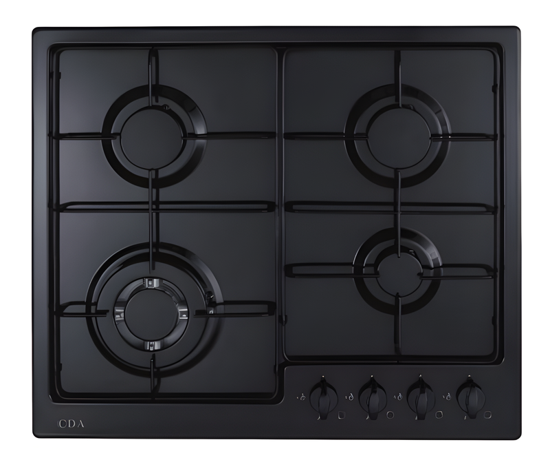 CDA HG6251BL - Black 4 Zone Gas Hob