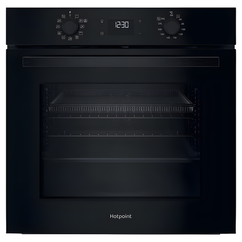 Hotpoint HO 458HF B UK - Black Single Oven - 71L - A+ Energy