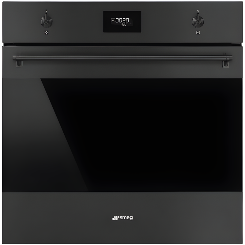 Smeg SFP6301TVN Black Single Oven - 70L Capacity - A+ Energy Rating