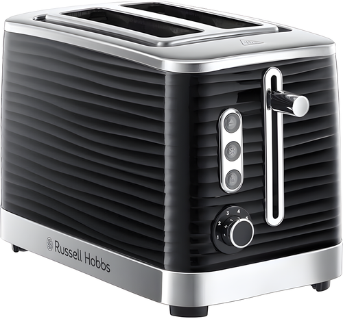 Russell Hobbs 24371 - Black 2 Slice Toaster - Extra Wide Slots - 1050W - Black