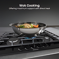 Hisense GG773B - Black Gas Hob - 5 Burners