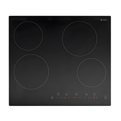 Caple C817C - Black Ceramic Hob - 4 Zones - Touch Control