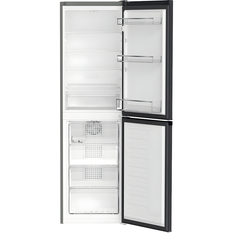 Hotpoint HPKH 1261 XBR4UK - Grey 270L Fridge Freezer - 50/50 Split - E Energy Rating