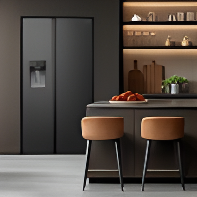 Hisense RS5P528STBE - Black American Fridge Freezer - 528 Litres - E Energy