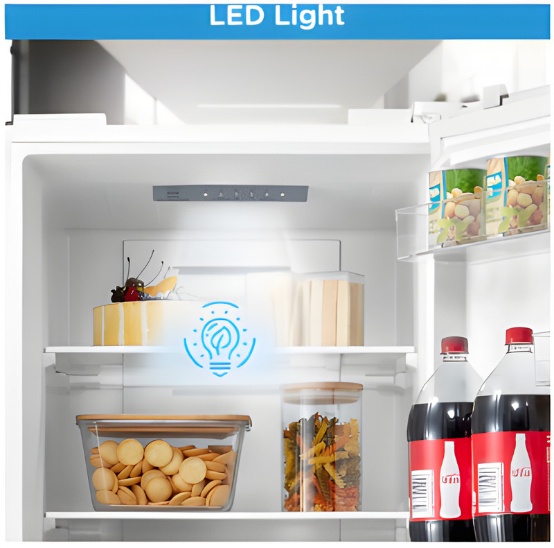 Midea MDRB379FGD01 - Midea MDRB379FGD01 Combi Fridge Freezer D Rated in White