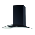 CATA UBSCG70BK - Black 70cm Curved Glass Cooker Hood