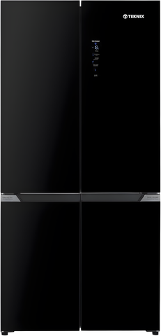 Teknix TMD19091SIBI - Dark Inox American Fridge Freezer - 503L