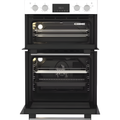 Hotpoint DIH 10D W- White Double Oven - 75L Main + 38L Top - A Energy