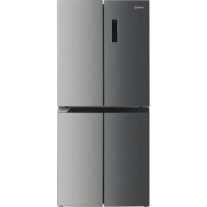 Indesit INGF 6421 XP4UK - Silver American Fridge Freezer - 421L - E Rated
