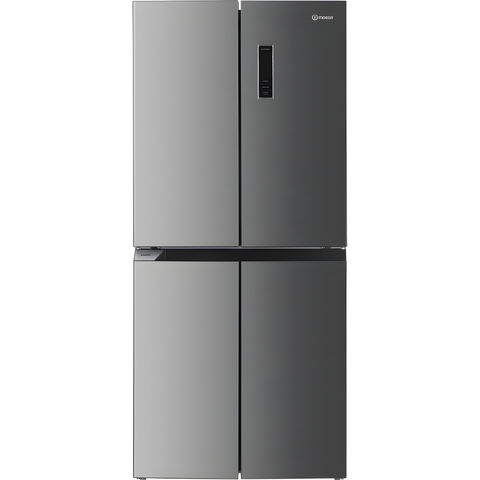 Indesit INGF 6421 XP4UK - Silver American Fridge Freezer - 421L
