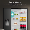Hisense RS5P528STBE - Black American Fridge Freezer - 528 Litres - E Energy