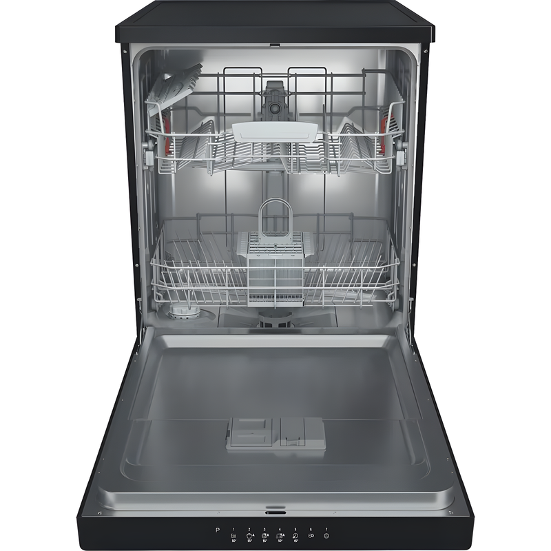 Hotpoint HP2FFC14BN6BUK - Black Freestanding Dishwasher - 14 Place Settings - C Energy