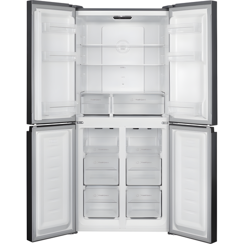 Indesit INGF 6421 XP4UK - Silver American Fridge Freezer - 421L - E Rated