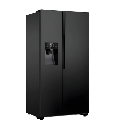 Teknix THSBS1791INBIX - Black American Fridge Freezer - Non-plumbed - E energy