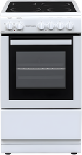 Statesman C050ESCW - White 50cm Single Cavity Electric Cooker - 4 Hot Plates - A Energy