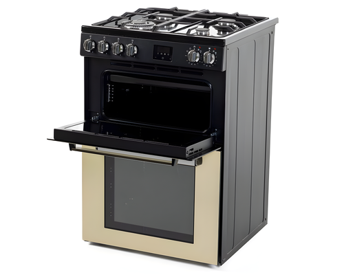 Tesla TMRDF60C - Cream Dual Fuel Range Cooker - 68L+31L - A+ Energy