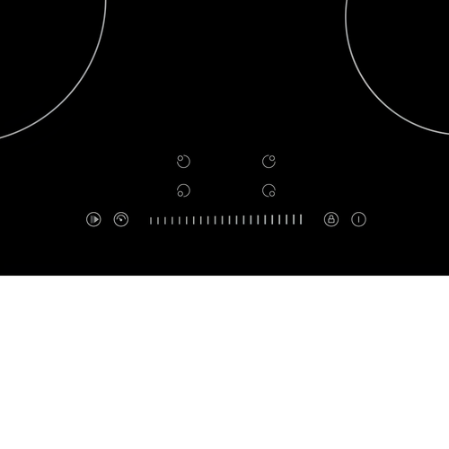 Teknix BITK6SLC - 4 Zone Electric Hob