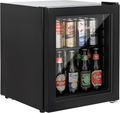 Willow WBC48B - Black 48L Wine Cooler - Triple Glazed Glass Door - E Energy Rating
