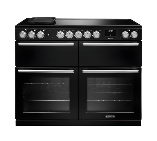 Rangemaster Nexus 110 NEXB110EIPCBL/CM1 - Charcoal Black Induction Range Cooker - 5 Zones - A Energy