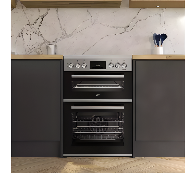 BEKO FDC6731S - Silver 60cm Freestanding Electric Ceramic Cooker - 69L Main Oven - A Energy