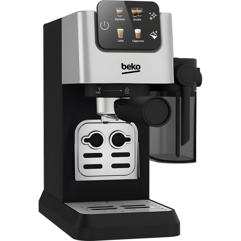 Beko CEP5304X - Stainless Steel Coffee Machine - Integrated Milk Jug - 15 Bar