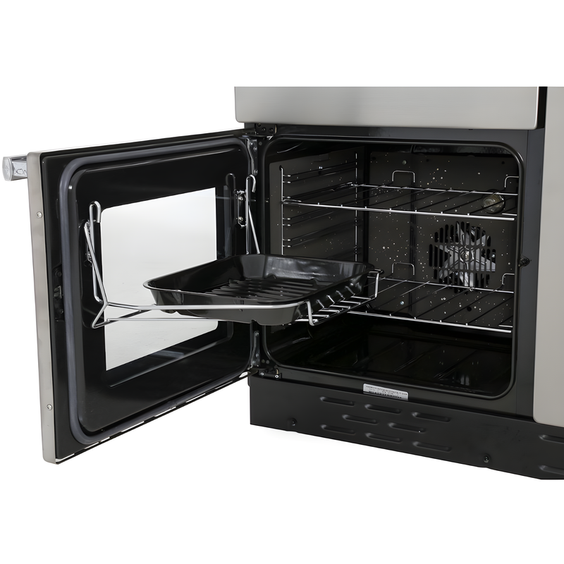 Rangemaster Professional Plus PROP100DFFCY/C - Cranberry/Chrome Dual Fuel Range Cooker - 73L+82L - A Rated