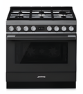 Smeg CPF9GPAN - Grey 6 Zone Dual Fuel Cooker - A+ energy