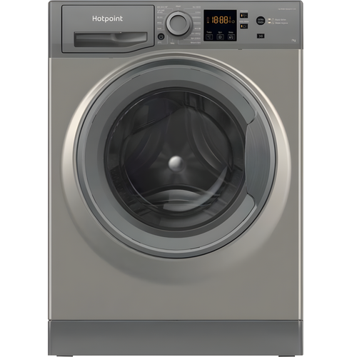 Hotpoint NSWF 7469 GG UK - Graphite Freestanding 7KG Washing Machine - 1400 RPM - A energy