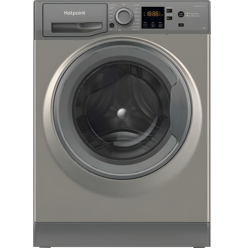 Hotpoint NSWF 7469 GG UK - Graphite Freestanding 7KG Washing Machine - 1400 RPM - A energy