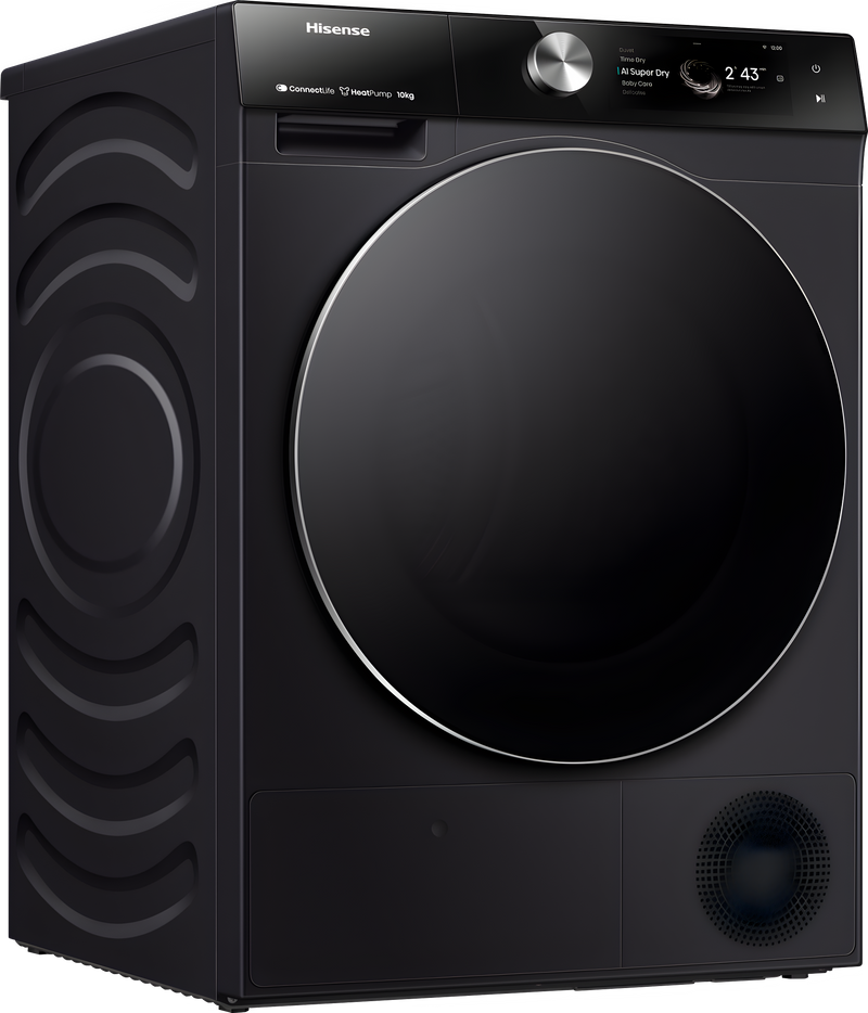 Hisense DH7S107BB - Black 10KG Heat Pump Tumble Dryer - B Energy