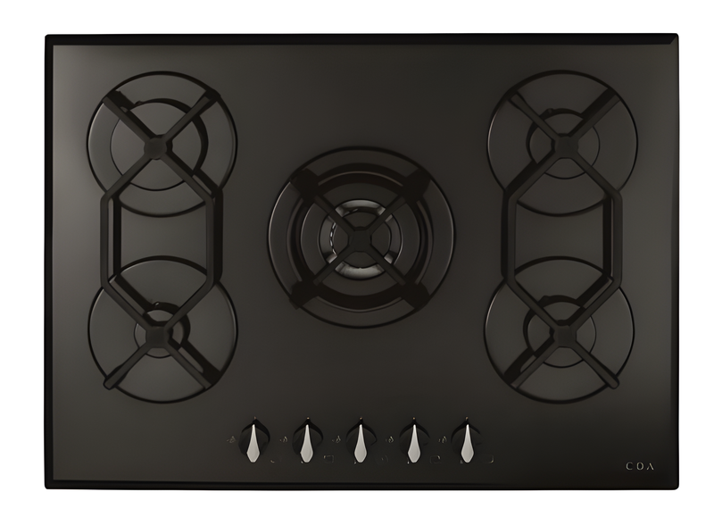CDA HVG721BL - Black 5 Zone Gas Hob