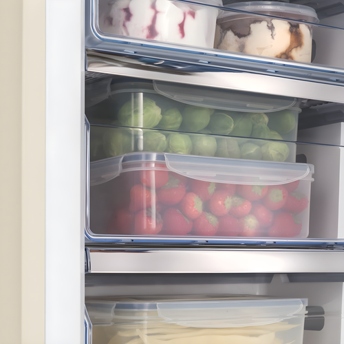 Amica FKR29653C- Beige 70/30 Fridge Freezer - 244L - E Rated