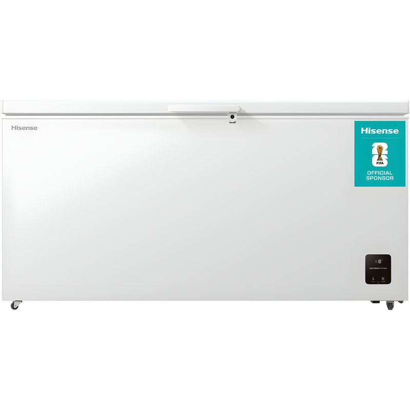 Hisense FC650D4AWLYE - White 500L Chest Freezer - E Energy Rated