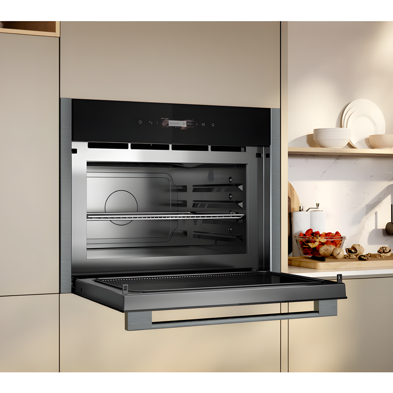 Neff C24GR3XG1B - 46cm - Built-in Compact Microwave Oven, Grey Graphite