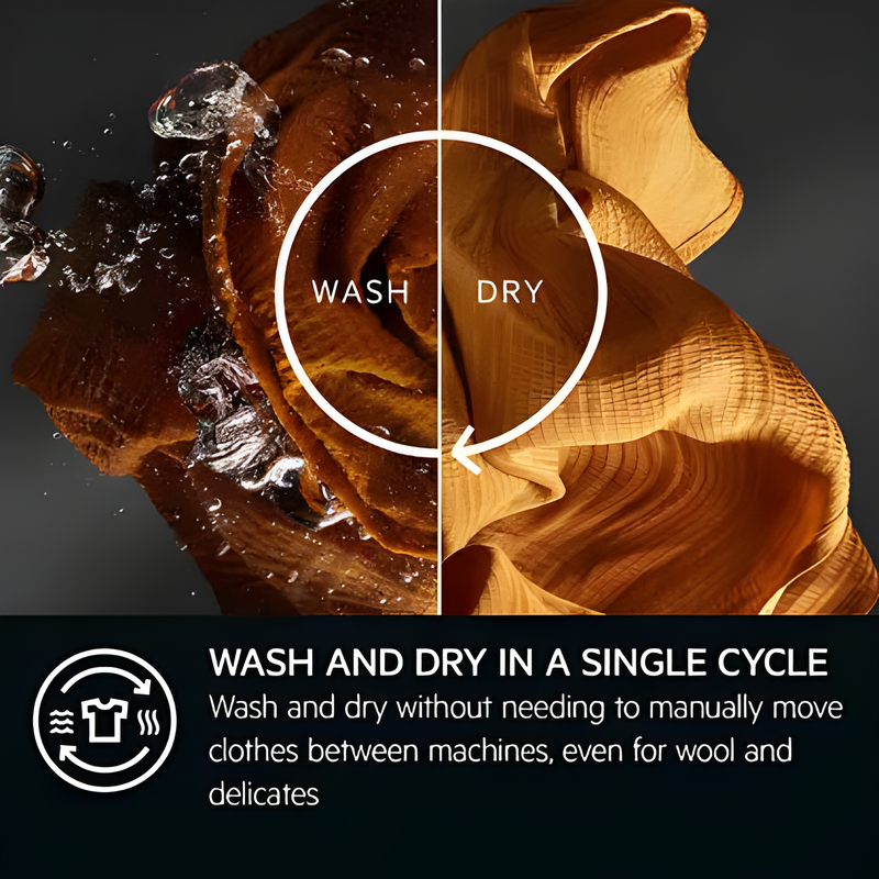 AEG LWR7196U4B - Graphite 9/5KG Washer Dryer - 1600 RPM - A Energy