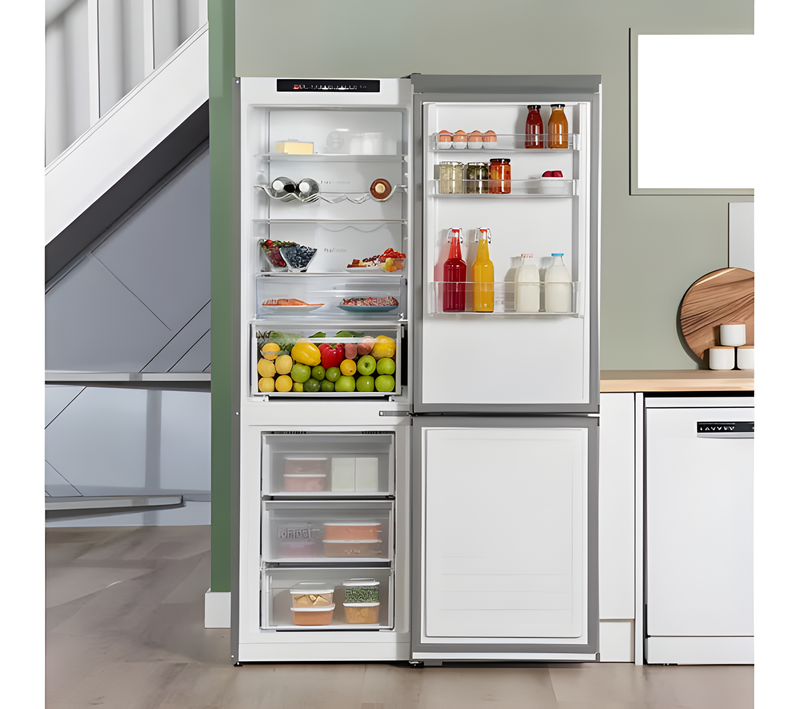 Bosch KGN362LDFG - Silver Freestanding 60/40 Frost Free Fridge Freezer - D energy
