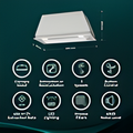 Hisense CH6BI12BXUK - Stainless Steel Canopy Cooker Hood - 656 m³/h Extraction - B Energy
