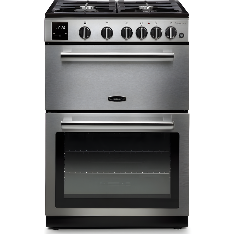Rangemaster PROPL60NGFSS/C - Stainless Steel Gas Cooker - Double Oven - A+ Energy Rating