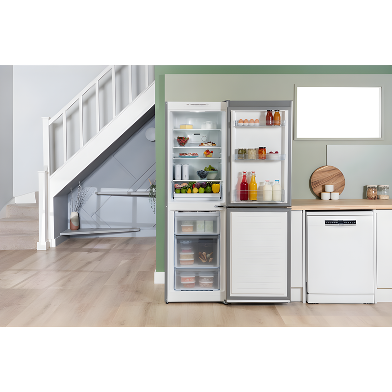 Bosch KGN34NLEAG - Silver Freestanding 50/50 Frost Free Fridge Freezer - E energy