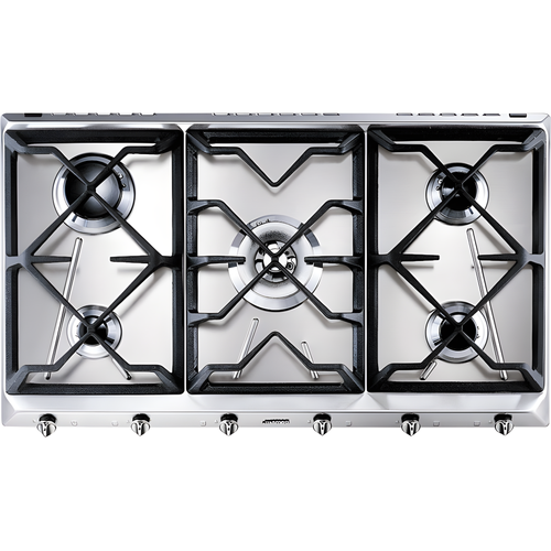 Smeg SRV596GH5 - Stainless Steel 5 Burner Gas Hob - 89cm Width